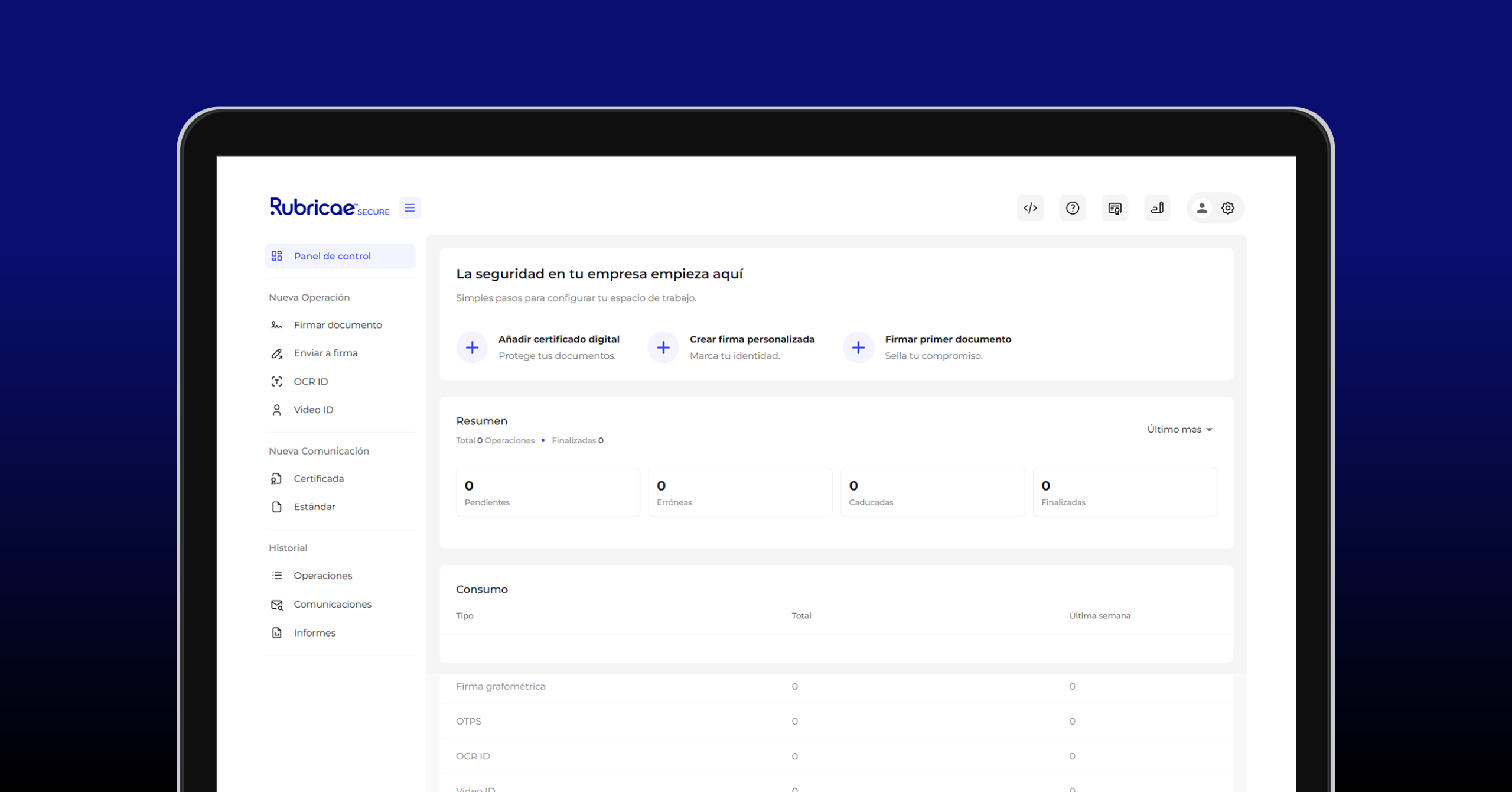 Rubricae-Secure_Dashboard